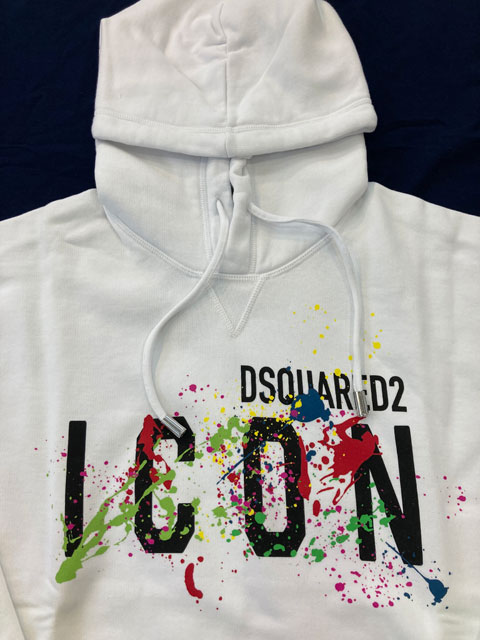 DSQUARED2 ディースクエアード ICON スウェットパーカー フード-